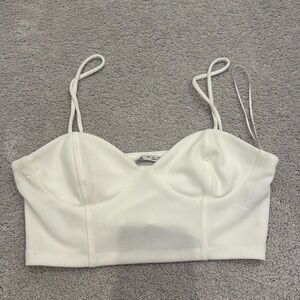 White crop top | Bustier